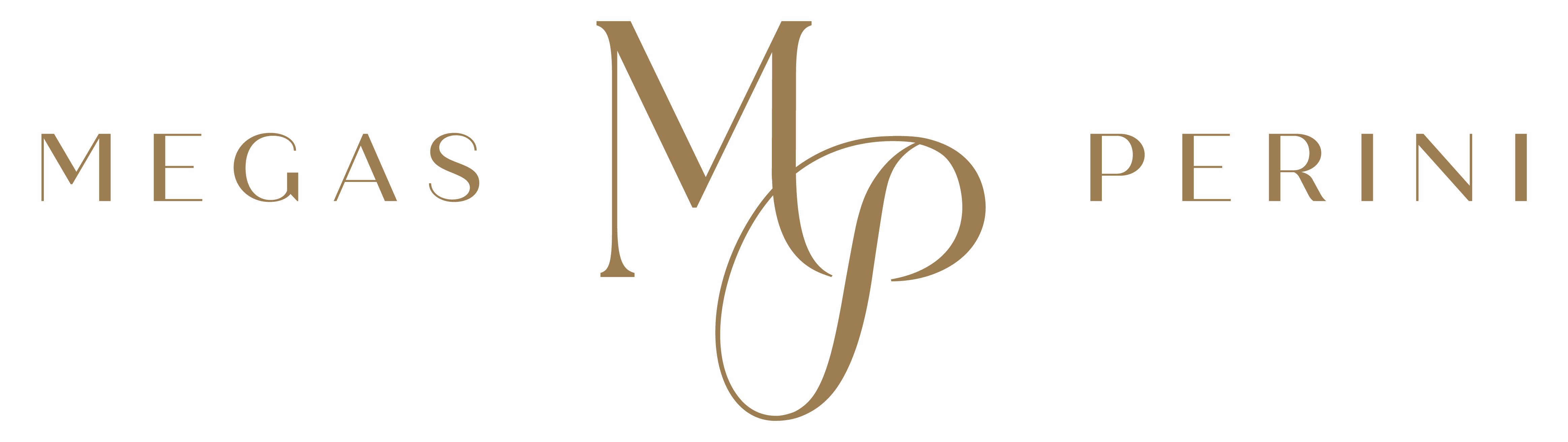 Logo Megas Perini dourado